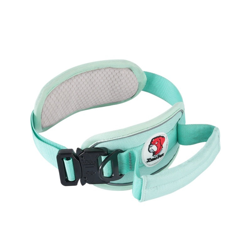 Portable Tactical Dog Collar with Leash for Medium and Large Dogs in pink, 70kg