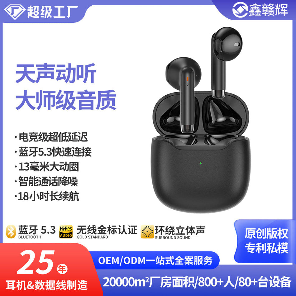 TWS Bluetooth 5.3 Waterproof Gaming Earbuds with Stereo Sound
