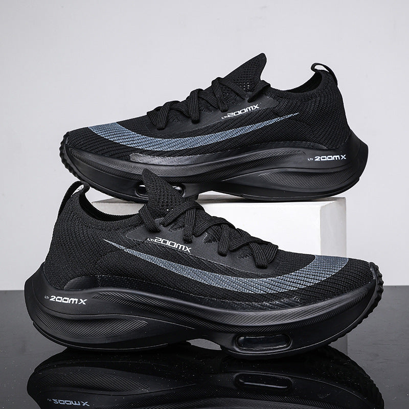 STOCK-Air Cushion Running Shoes with Breathable Flyknit Comfort