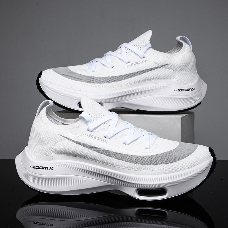 Air Cushion Running Shoes with Breathable Flyknit Comfort Fit