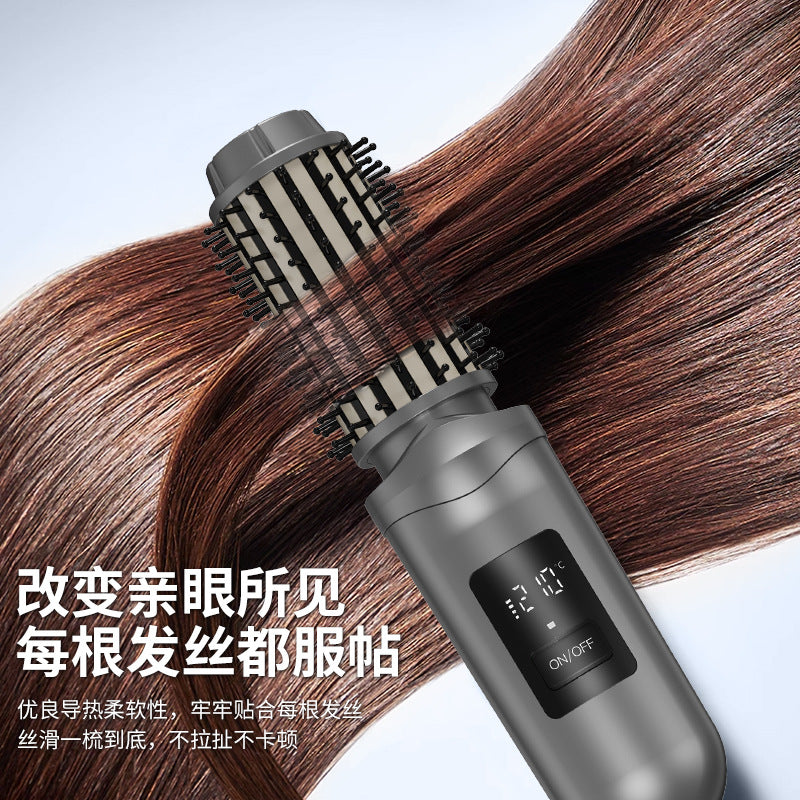 Wireless Negative Ion Hair Straightener and Curling Comb