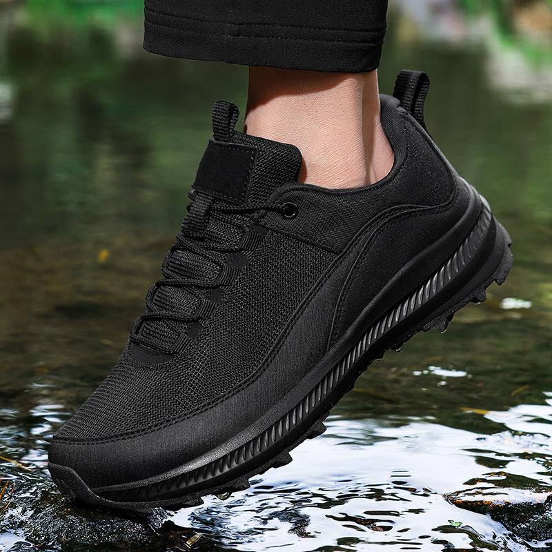 Men's Hiking Shoes with Anti-Slip Sole and Wear-Resistant Comfort