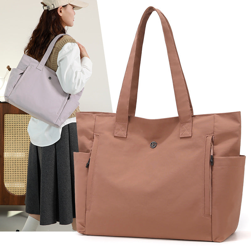 Large Capacity Nylon Tote Bag Casual Shoulder Handbag