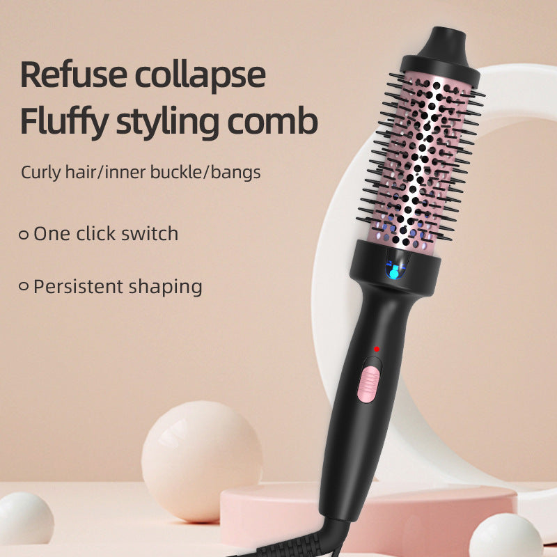 2-in-1 Fluffy Curling Comb Electric Hair Styler 38mm Ceramic