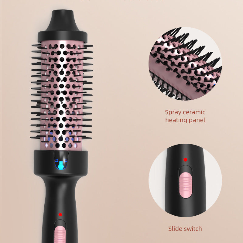 2-in-1 Fluffy Curling Comb Electric Hair Styler 38mm Ceramic