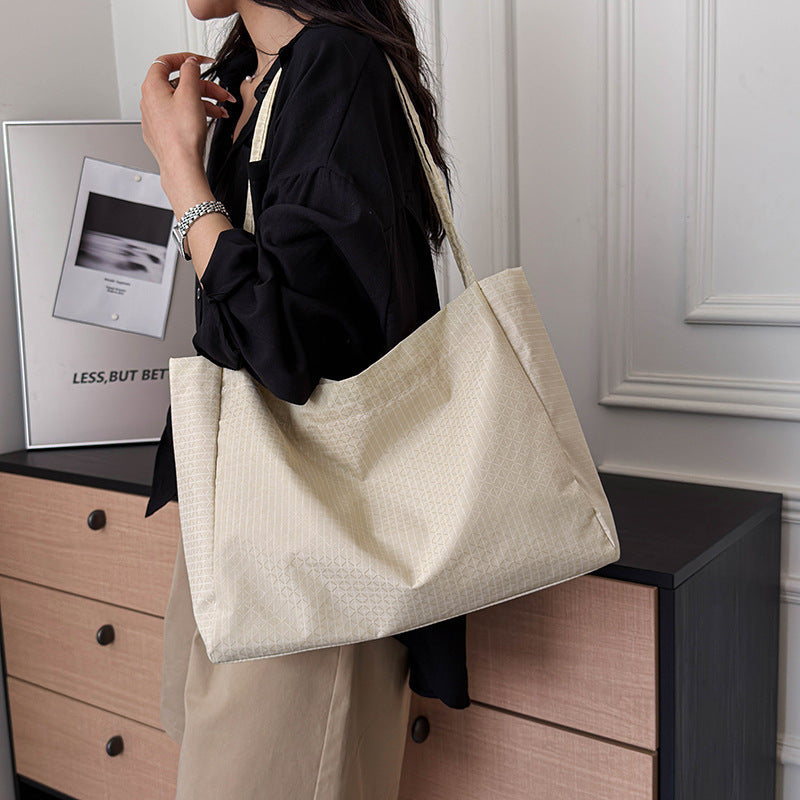 Lightweight Waterproof Nylon Tote Bag Multi Compartment