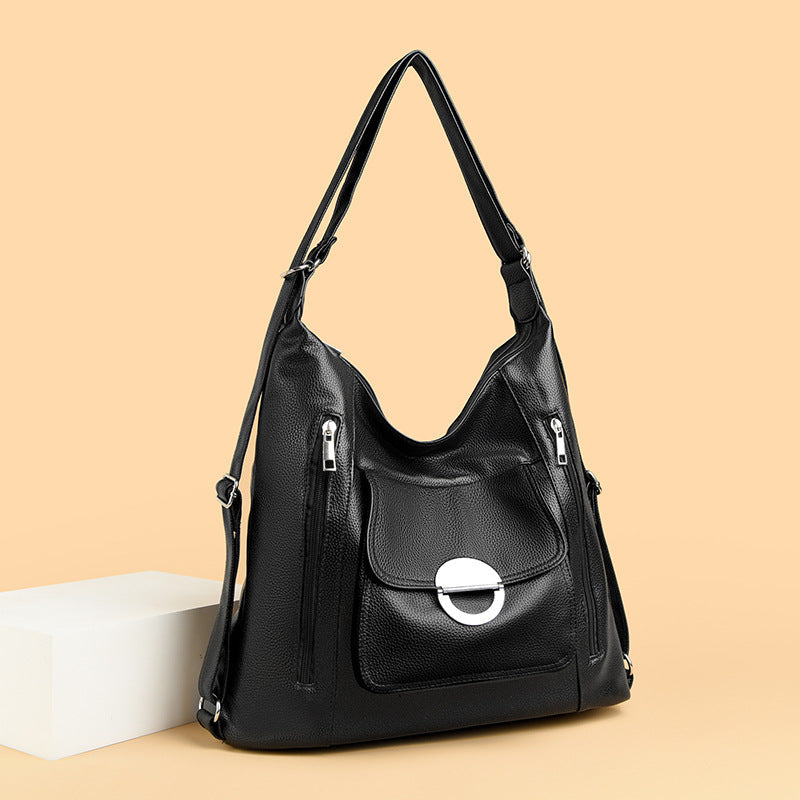 Portable Crossbody Backpack Solid Color Casual Bag
