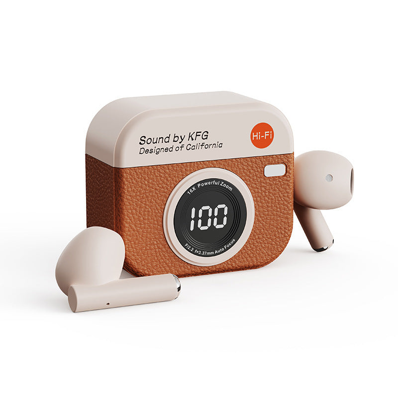 Retro Bluetooth In-Ear Earbuds with Digital Display & Noise Reduction