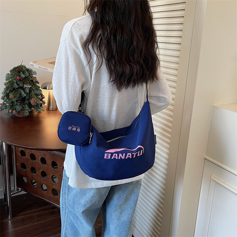 Lightweight Dumpling Shoulder Messenger Bag for Women