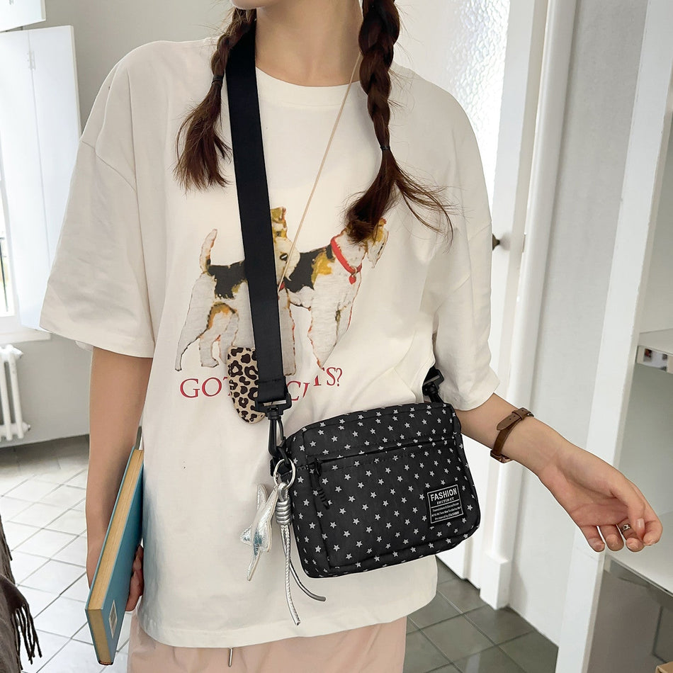 Japanese Style Star Shoulder Messenger Bag for Women