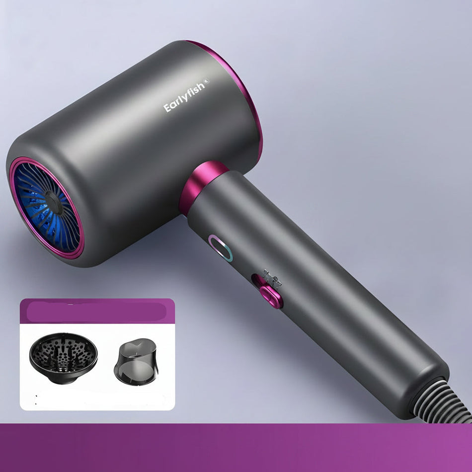 High-Speed Ionic Hair Dryer with Quiet Professional Airflow