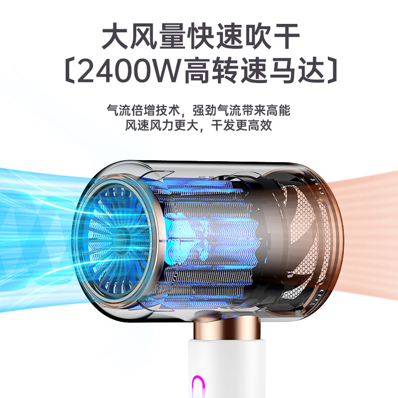 High-Speed Ionic Hair Dryer with Quiet Professional Airflow