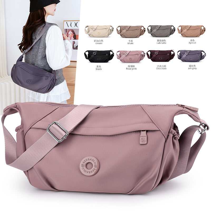 Nylon Dumpling Crossbody Bag for Women