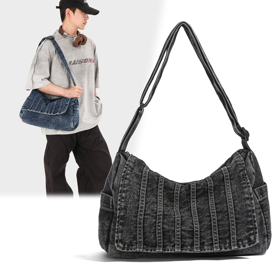 Retro Washed Canvas Crossbody Bag