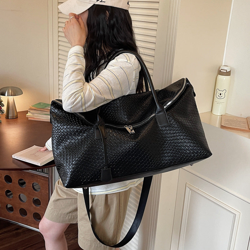 Woven Pattern Travel Bag for Women Bag
