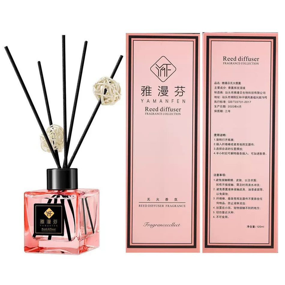 120ml Cubic Reed Diffuser Aromatherapy Bottle for Home Use