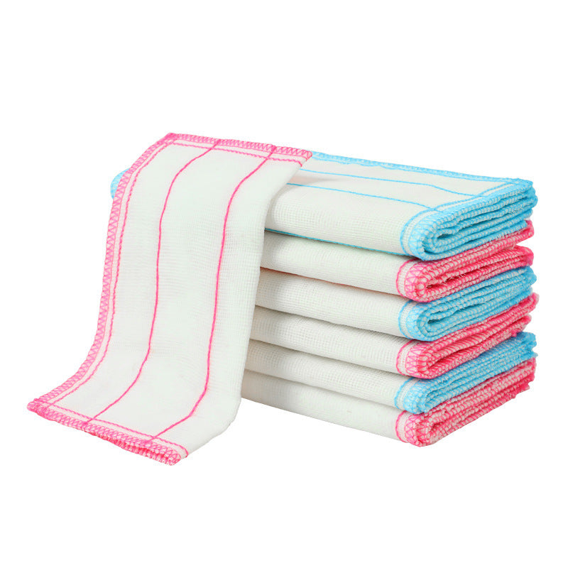 Multi-Layer Cotton Gauze Dishwashing Cloth for Kitchen Cleaning
