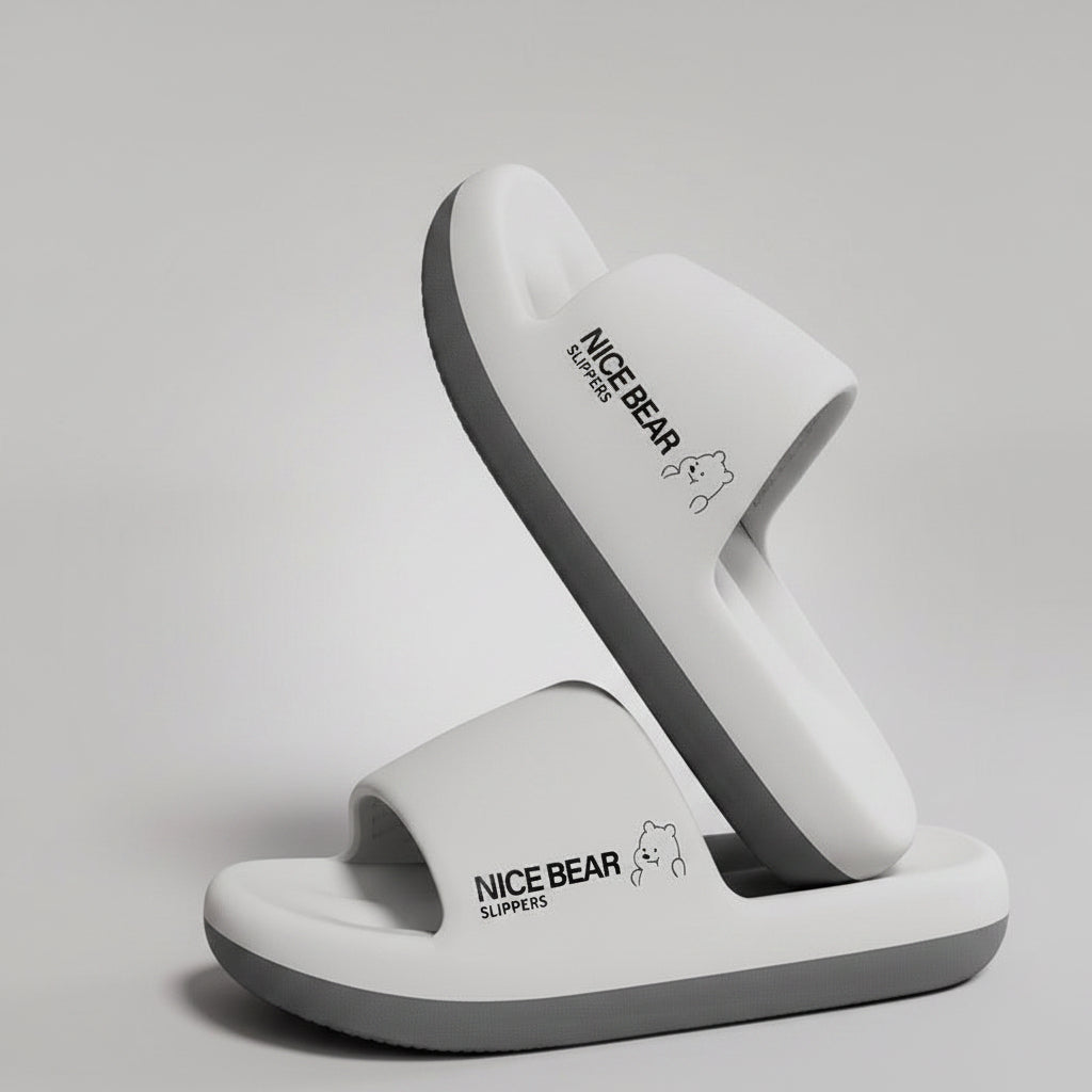 Men's black EVA Thick Sole Anti-Slip Comfort Slide Sandals