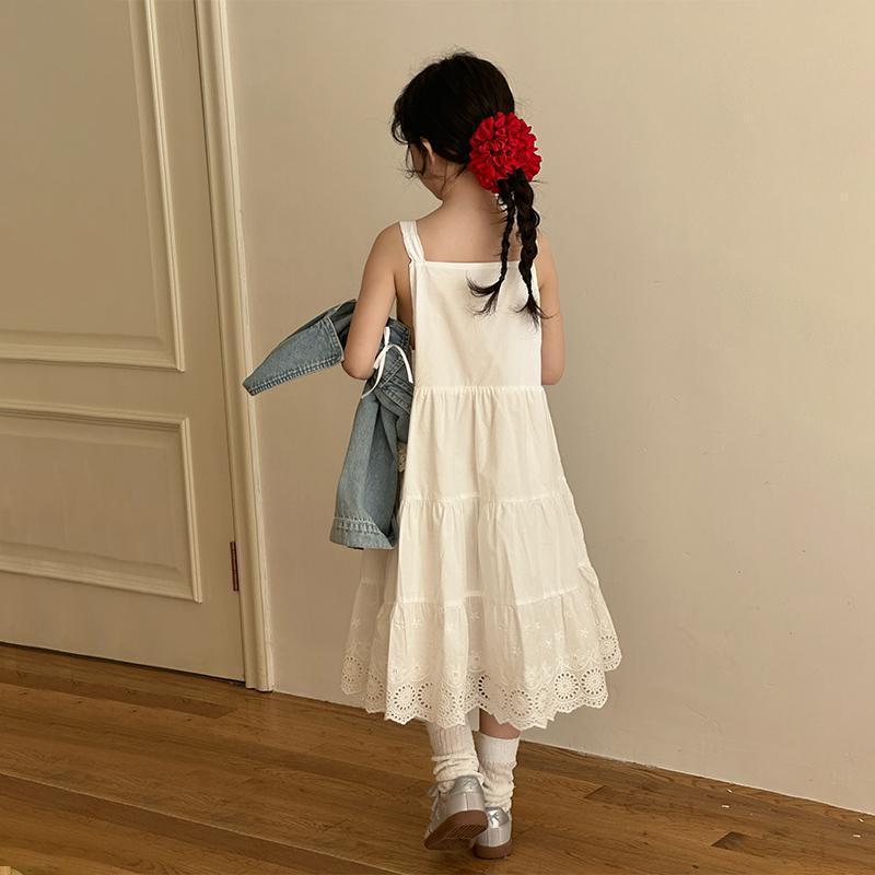 Girls Lace Strap Princess Dress Korean Style Summer Dress