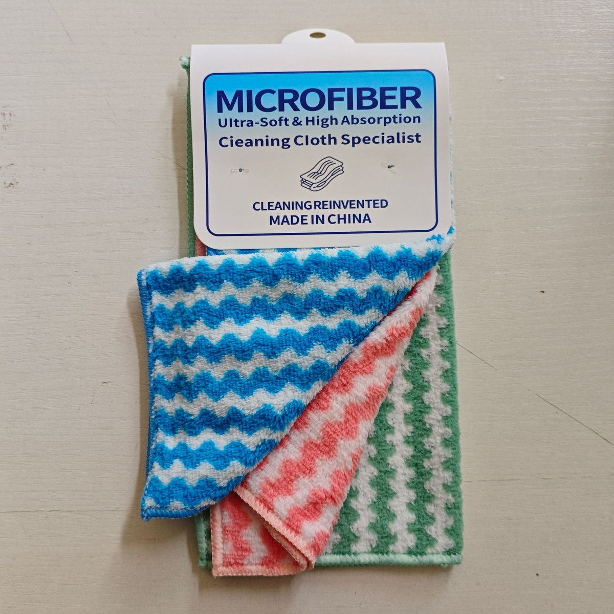 Water Ripple Coral Velvet Kitchen Cleaning Microfiber Cloth 2 Pack in 25*25cm