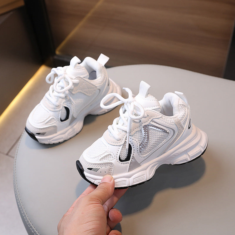 Kids Mesh Breathable Sneakers Velcro Running Shoes Unisex