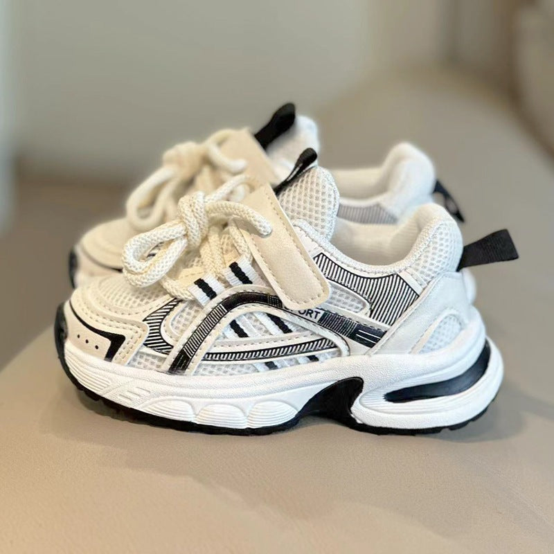 Kids Breathable Mesh Dad Shoes Velcro Sport Casual Sneakers