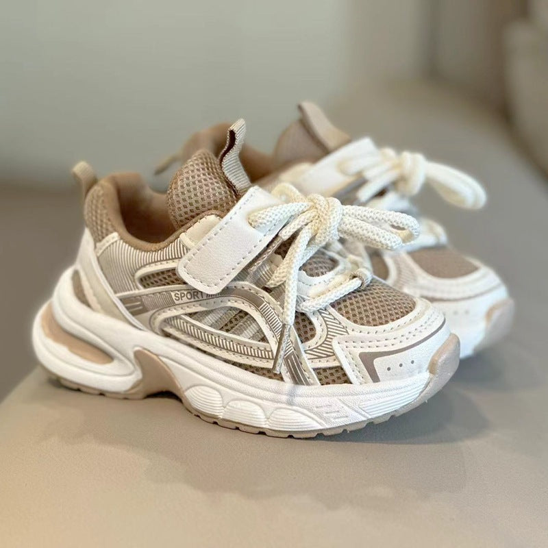 Kids Breathable Mesh Dad Shoes Velcro Sport Casual Sneakers