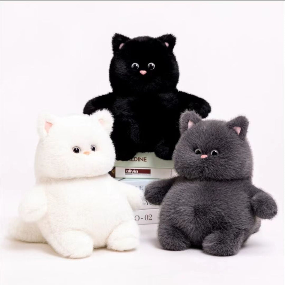 Cute White Cat Plush Pillow Soft Stuffed Toy Gift