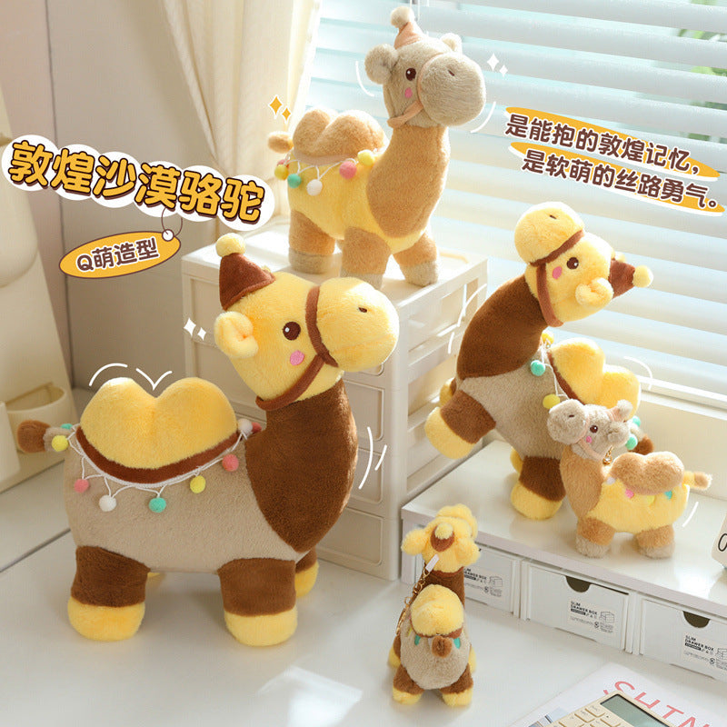 Cute Desert Camel Plush Pendant Backpack Decoration Gift