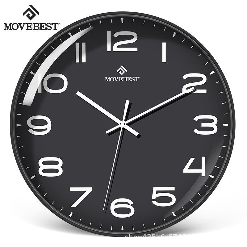 Nordic Style 12 Inch Silent Quartz Living Room Wall Clock