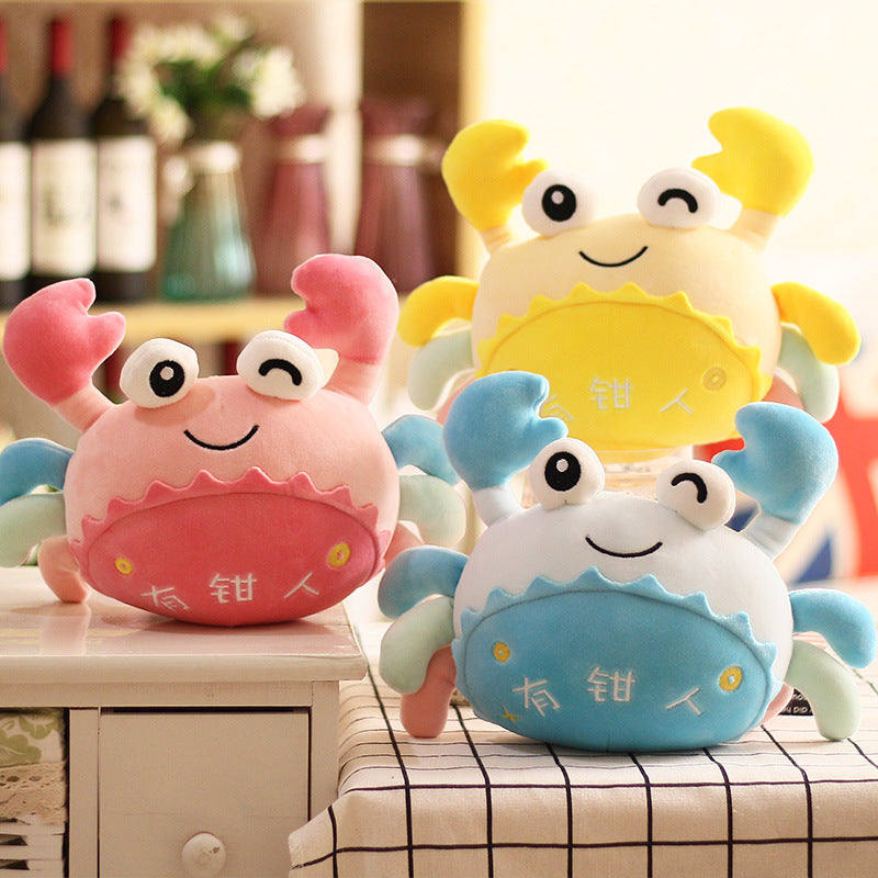 Cute Crab Plush Doll Soft Stuffed Toy Decorative Gift