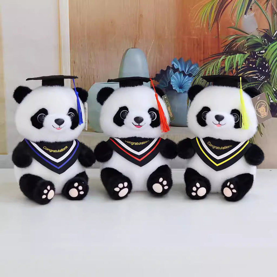 Graduation Panda Plush Doll Soft Stuffed Gift Toy