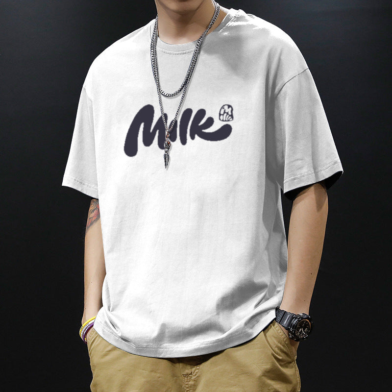 Men's 200g Heavyweight Cotton Oversized Graphic Streetwear T-Shirt