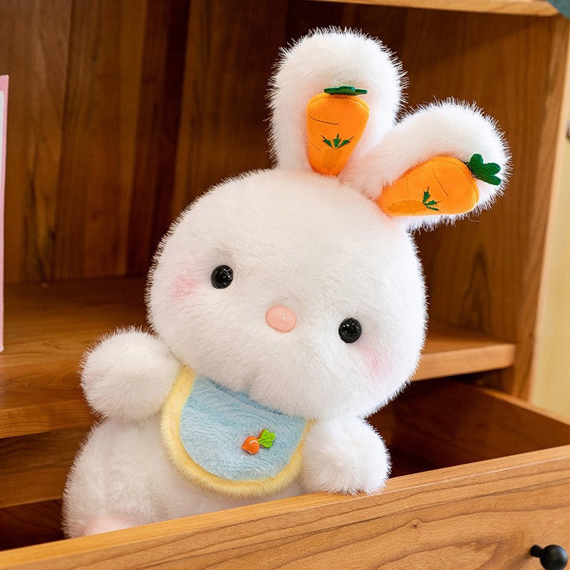 Cute Scarf Carrot Rabbit Plush Doll Soft Stuffed Toy Gift