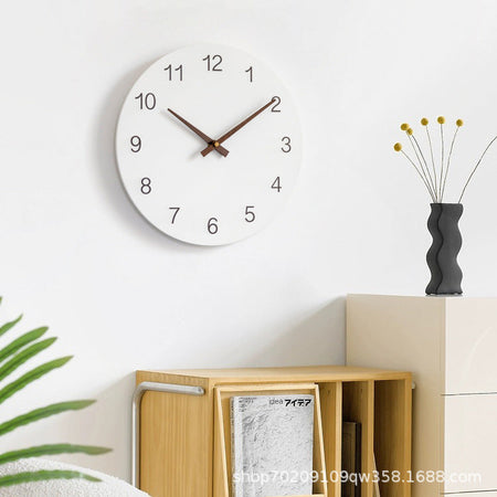 Modern Nordic Silent Wall Clock for Living Room Bedroom Decor