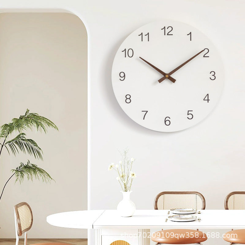Modern Nordic Silent Wall Clock for Living Room Bedroom Decor