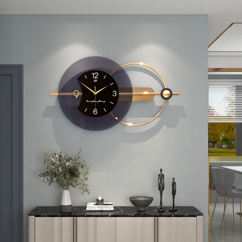 Minimalist Light Luxury Silent Wall Clock Living Room Decor