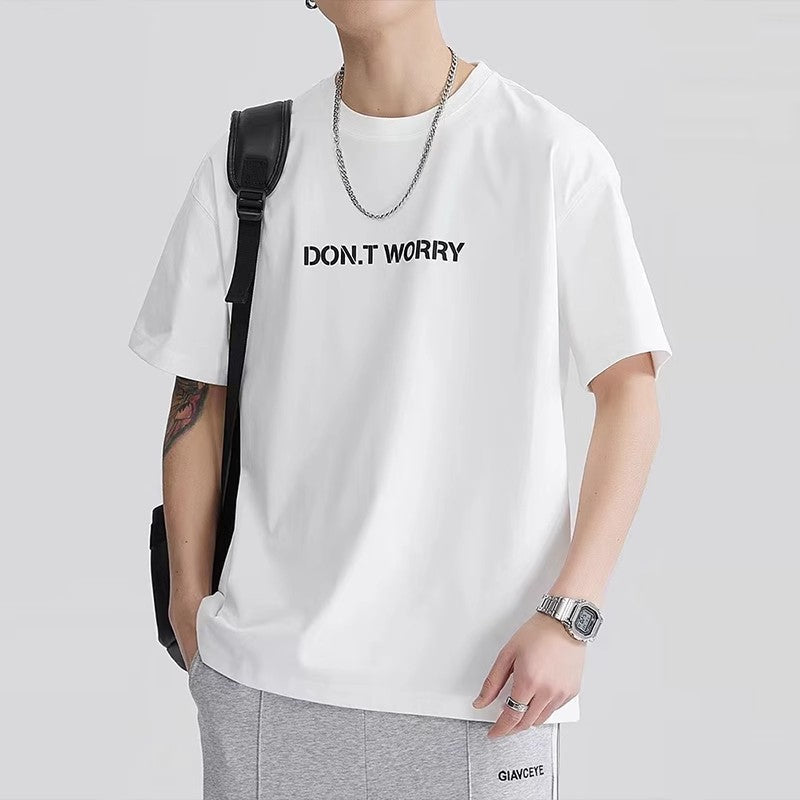 Pure Cotton Graphic T-Shirt for Men – Relaxed Fit Crew Neck