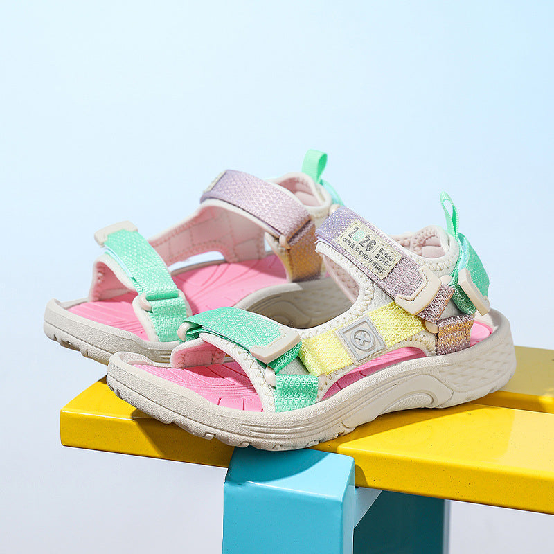 Girls Cartoon Butterfly Soft Sole Beach Sandals Summer Shoes