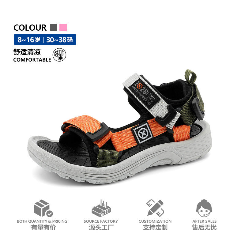 Kids EVA Soft Sole Sandals Non-Slip Outdoor Beach Shoes