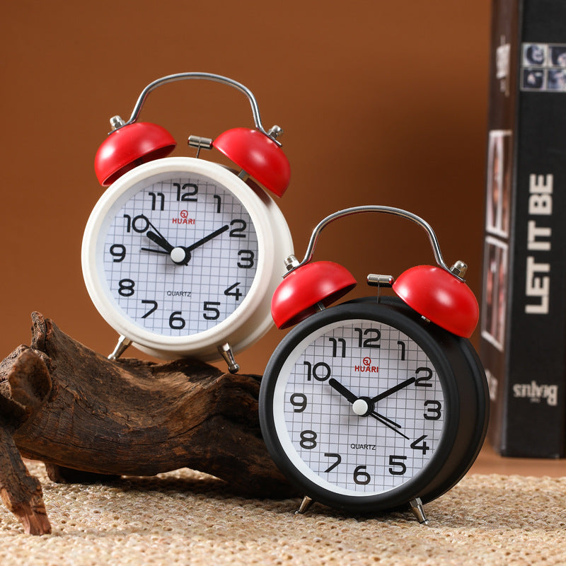 Metal Drop-Resistant Silent Desktop Student Alarm Clock