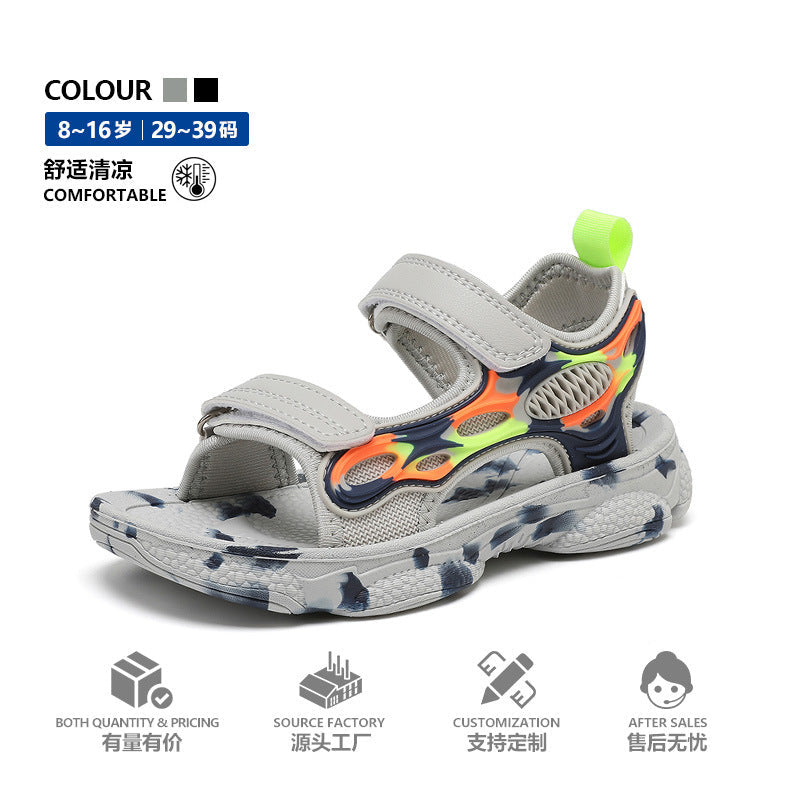Kids Breathable Mesh Sports Sandals Velcro Summer Shoes