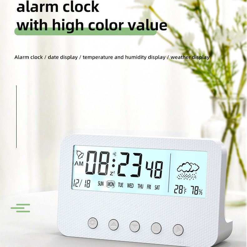Student Luminous Silent Desktop Digital Alarm Clock with Timer