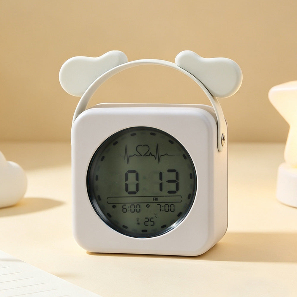 Cute Small Digital Desktop Alarm Clock for Junior High Students