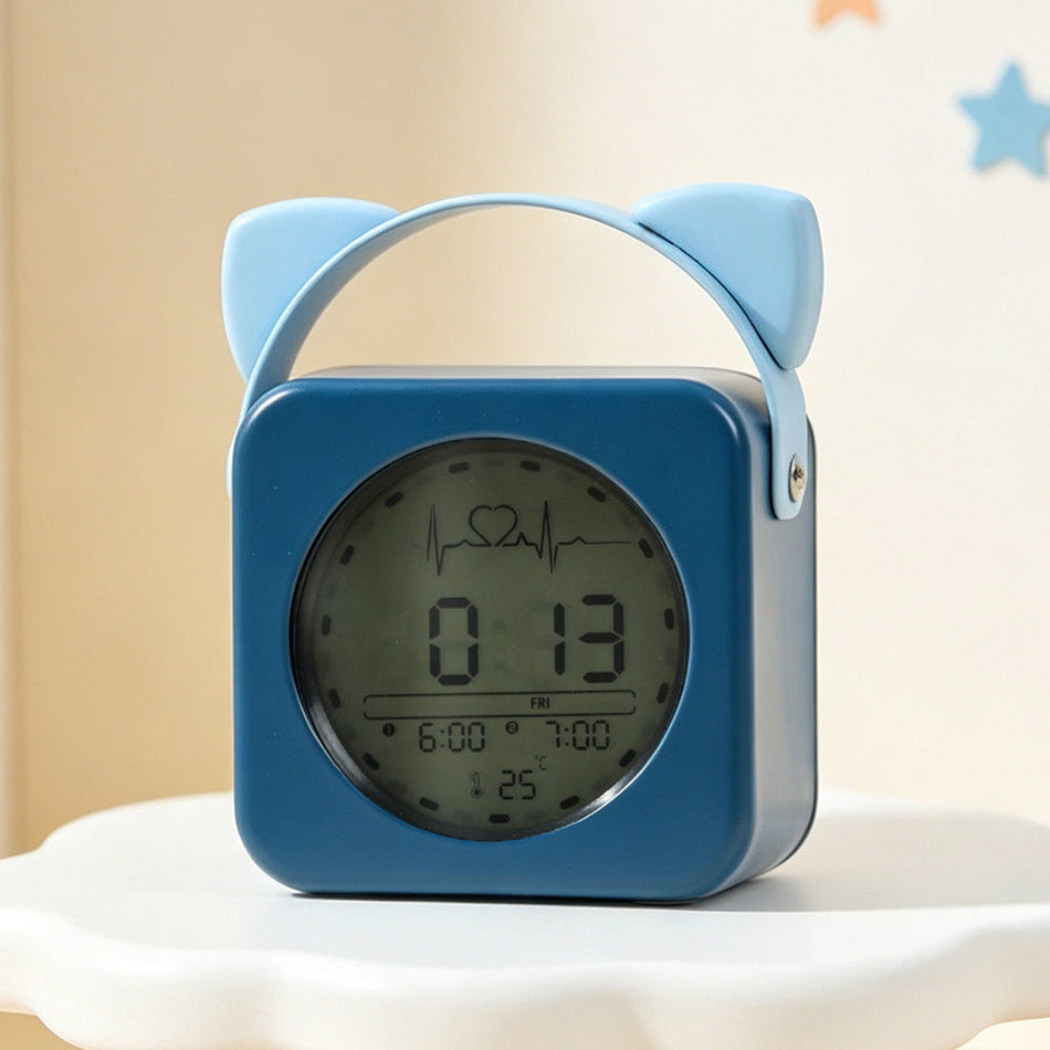 Cute Small Digital Desktop Alarm Clock for Junior High Students