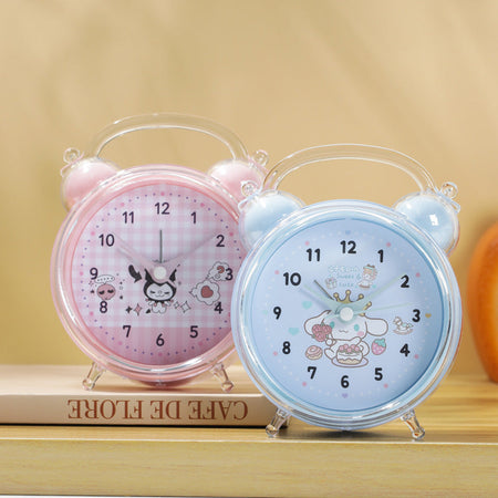 Cute Cartoon Desktop Student Alarm Clock for Boys & Girls in blue
