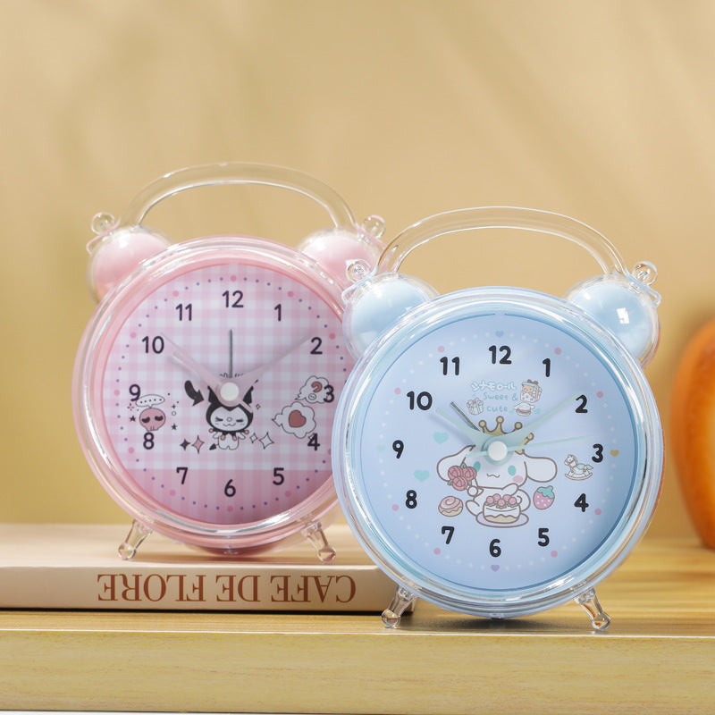 Cute Cartoon Desktop Student Alarm Clock for Boys & Girls in blue