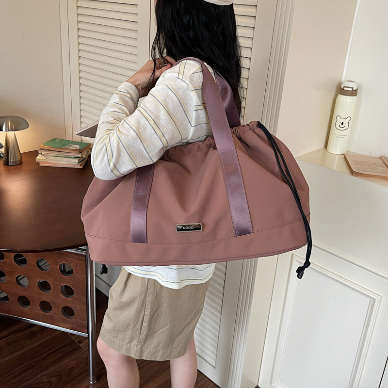Lightweight Large-Capacity Travel Bag with Trolley Sleeve