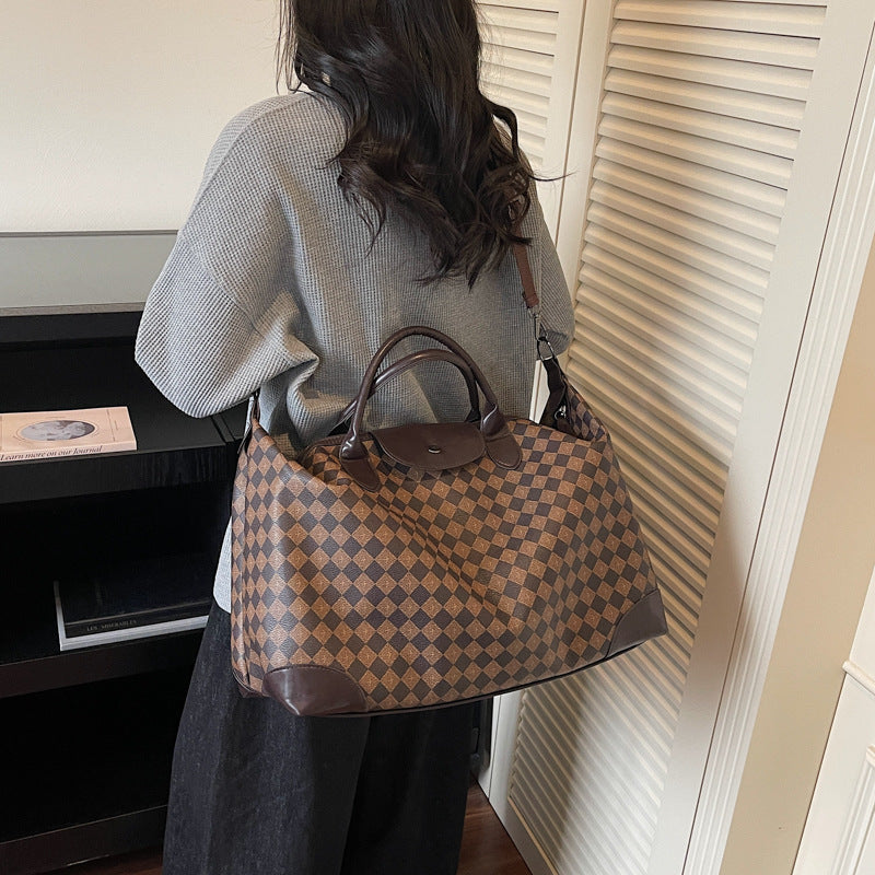 High-End Light Luxury Women's Large-Capacity Travel & Fitness Bag