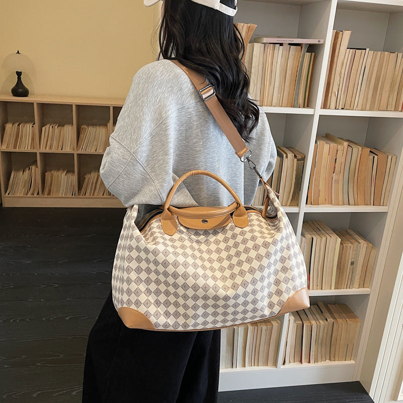 High-End Light Luxury Women's Large-Capacity Travel & Fitness Bag